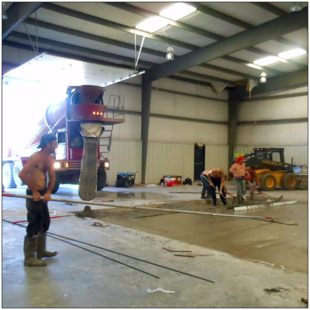 IN PROGRESS-Workers are making improvements to the Industrial Park’s spec building thanks to a lease signed by Green Tech of Tennessee, a company that plans to begin production there soon. (photo submitted)
