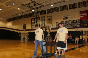 Clay County reward school trophy