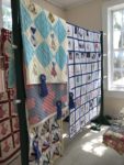 Quilts on display at Homecoming Days in Celina, TN